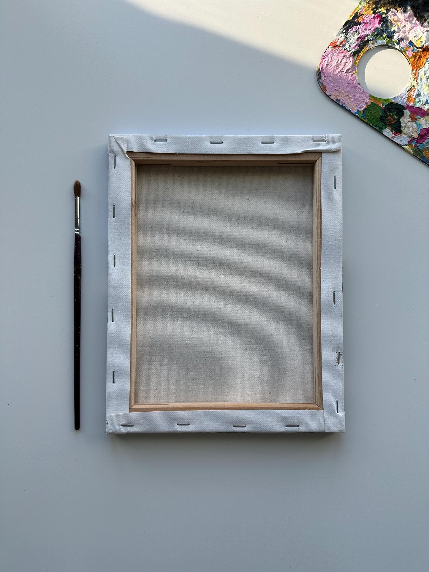 Serene Sunset Ocean Painting: Original Acrylic Art (8x10)