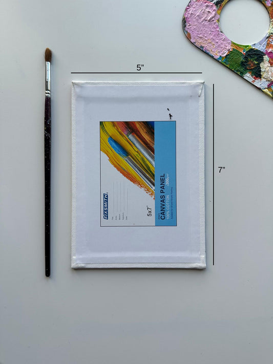 Starlit Galaxies - 5”x7” Original Hand-Painted Cosmic Art on Canvas Board