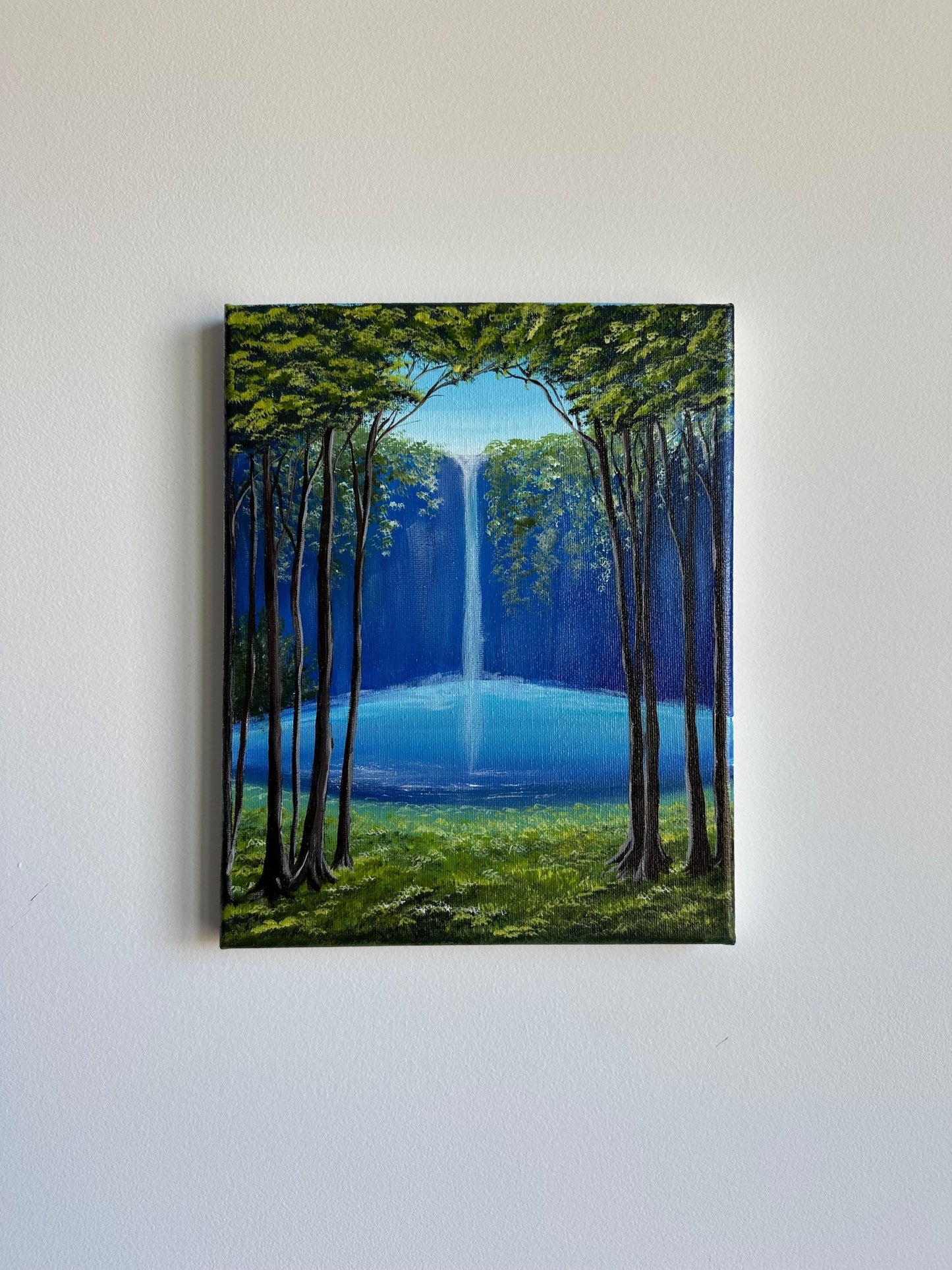 Waterfall acryliclandscape painting on canvas