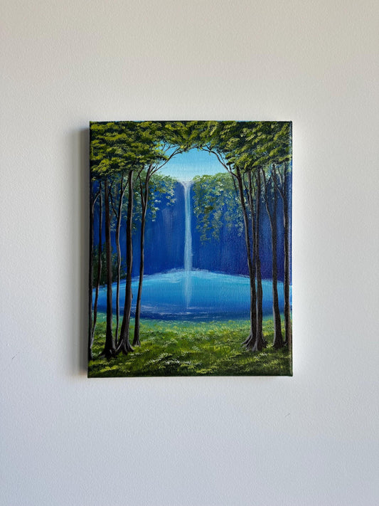 Waterfall acryliclandscape painting on canvas