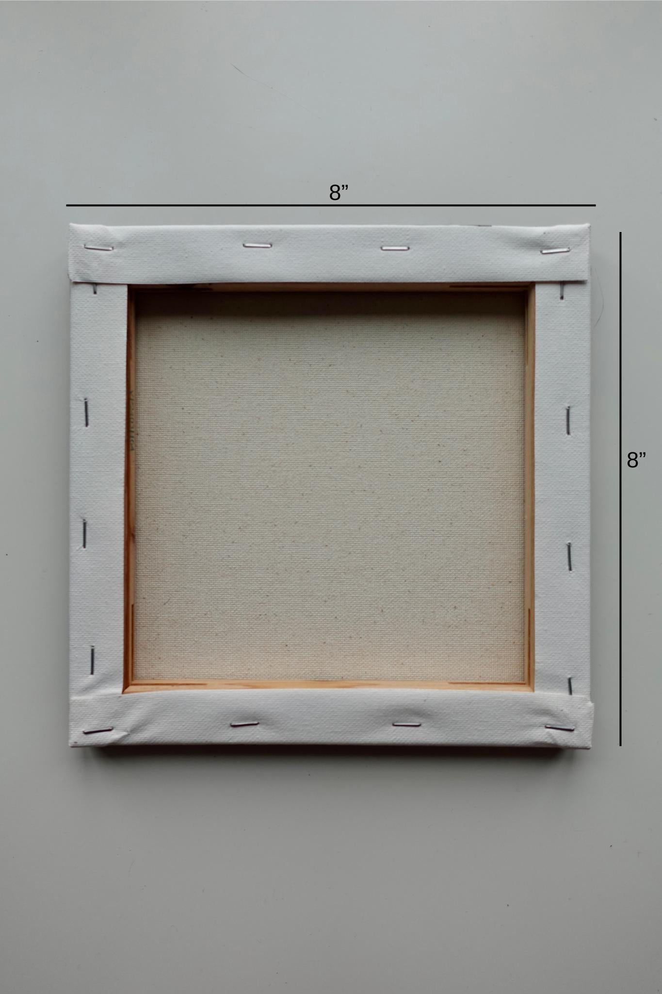 Cosmic Tree - 8x8 Original Hand-Painted Canvas | Galaxy Night Sky Wall Art | Celestial Landscape Decor