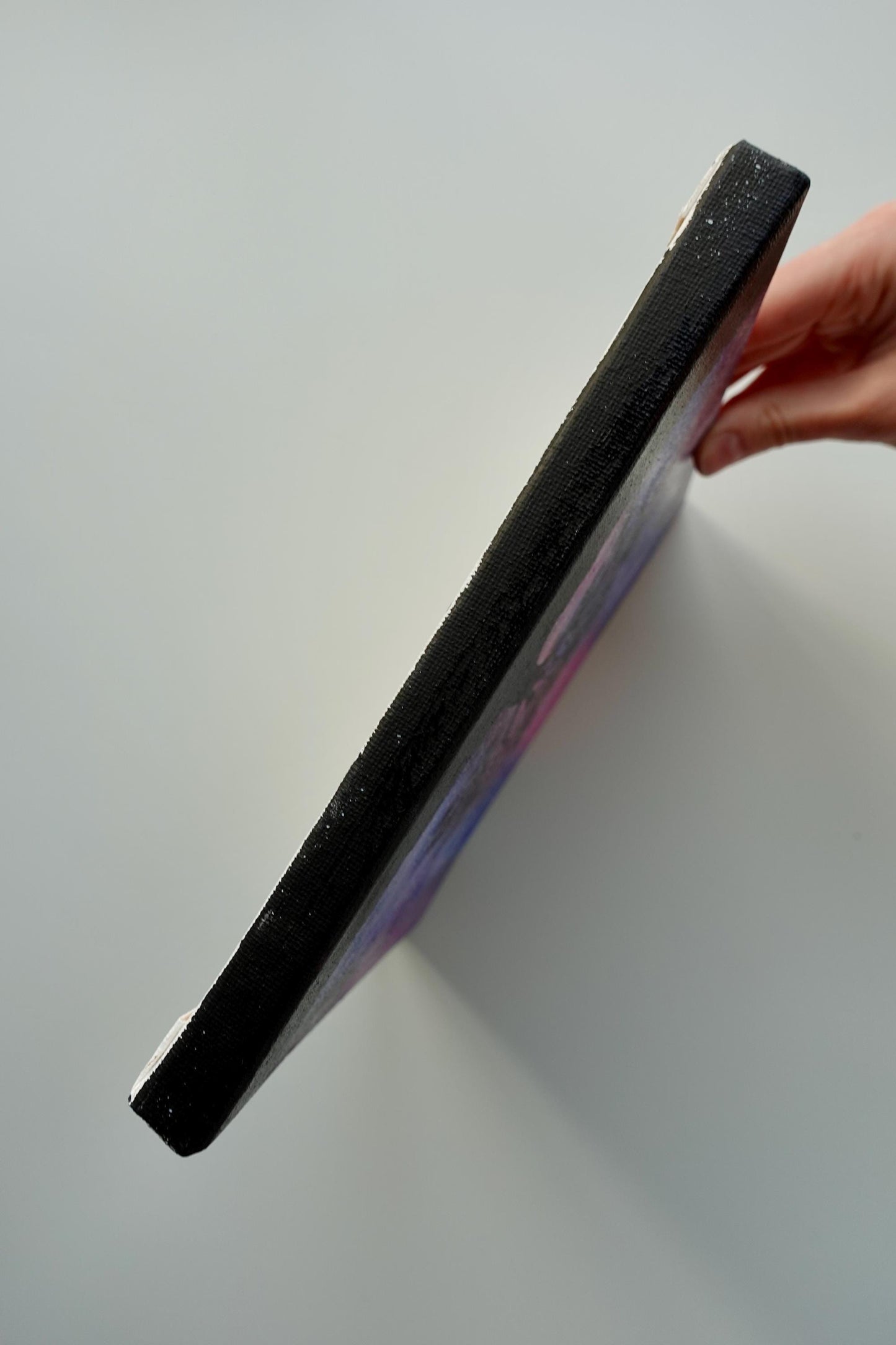 Cosmic Dream Tree Painting – Galaxy Silhouette Art, 8x8 Canvas