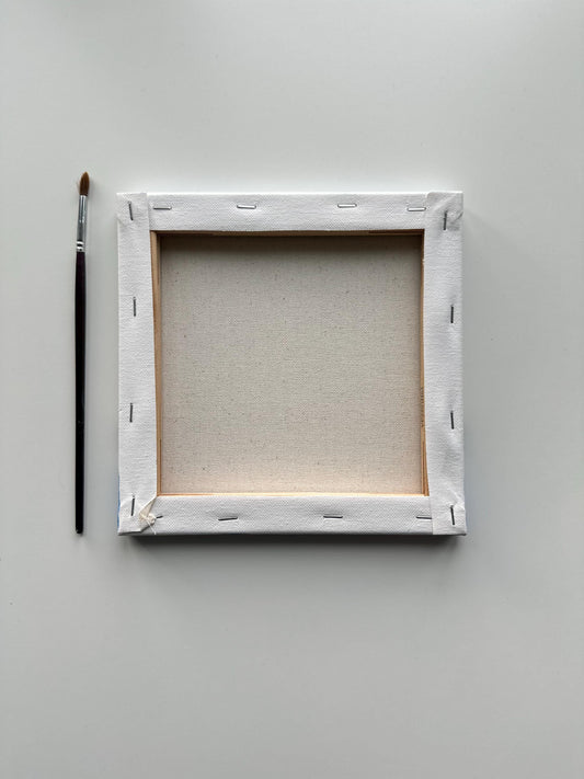 Original Nebula Acrylic Painting: Colorful Cosmic Space Art, 8x8 Canvas