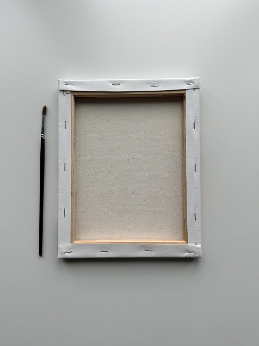 Original Acrylic Lake Painting: Golden Sunset, Tranquil Boat Scene (8x10 Canvas)