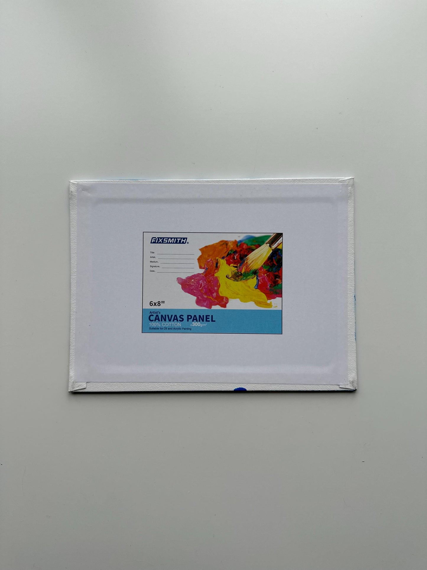 Original Mountain Landscape Painting - 6”x8” Acrylic on Canvas Board - Wildflower Meadow & Lake Scene