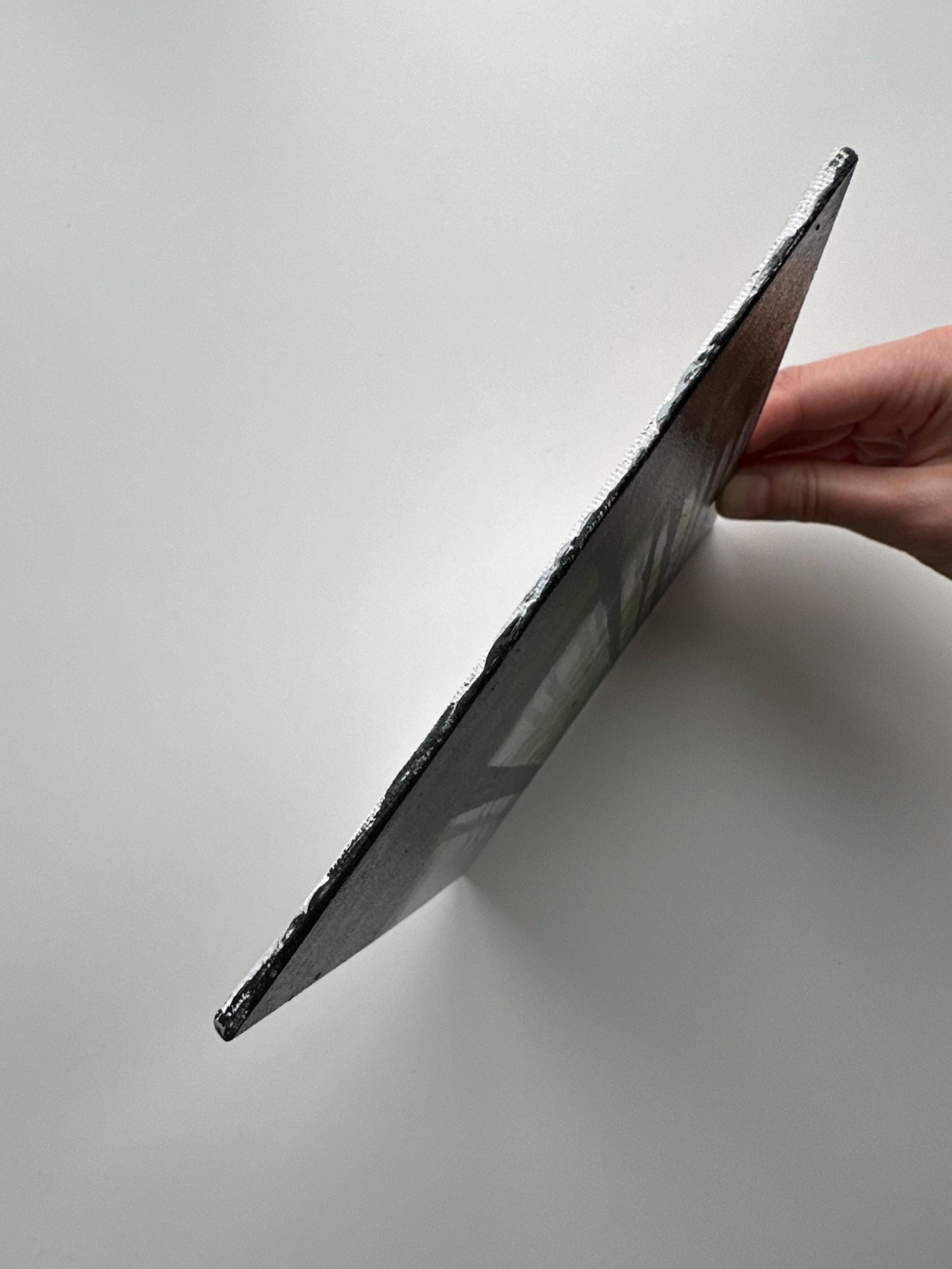 Misty Forest Light - 6x8” Original Acrylic Painting | Vertical Woodland Wall Art