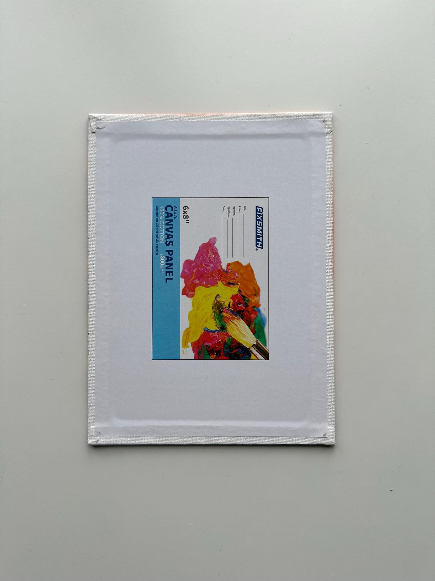 Scarlet Pines - 6x8” Original Acrylic Painting | Red Sunset Forest Wall Art