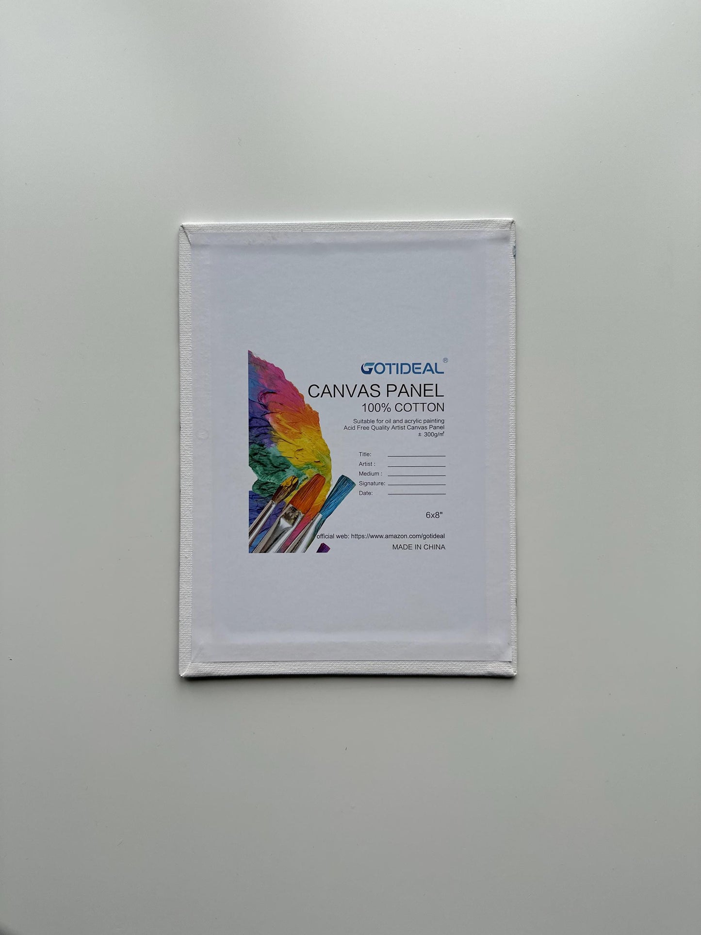 Misty Forest Layers – Original Acrylic Painting on Canvas Board 6”x8”