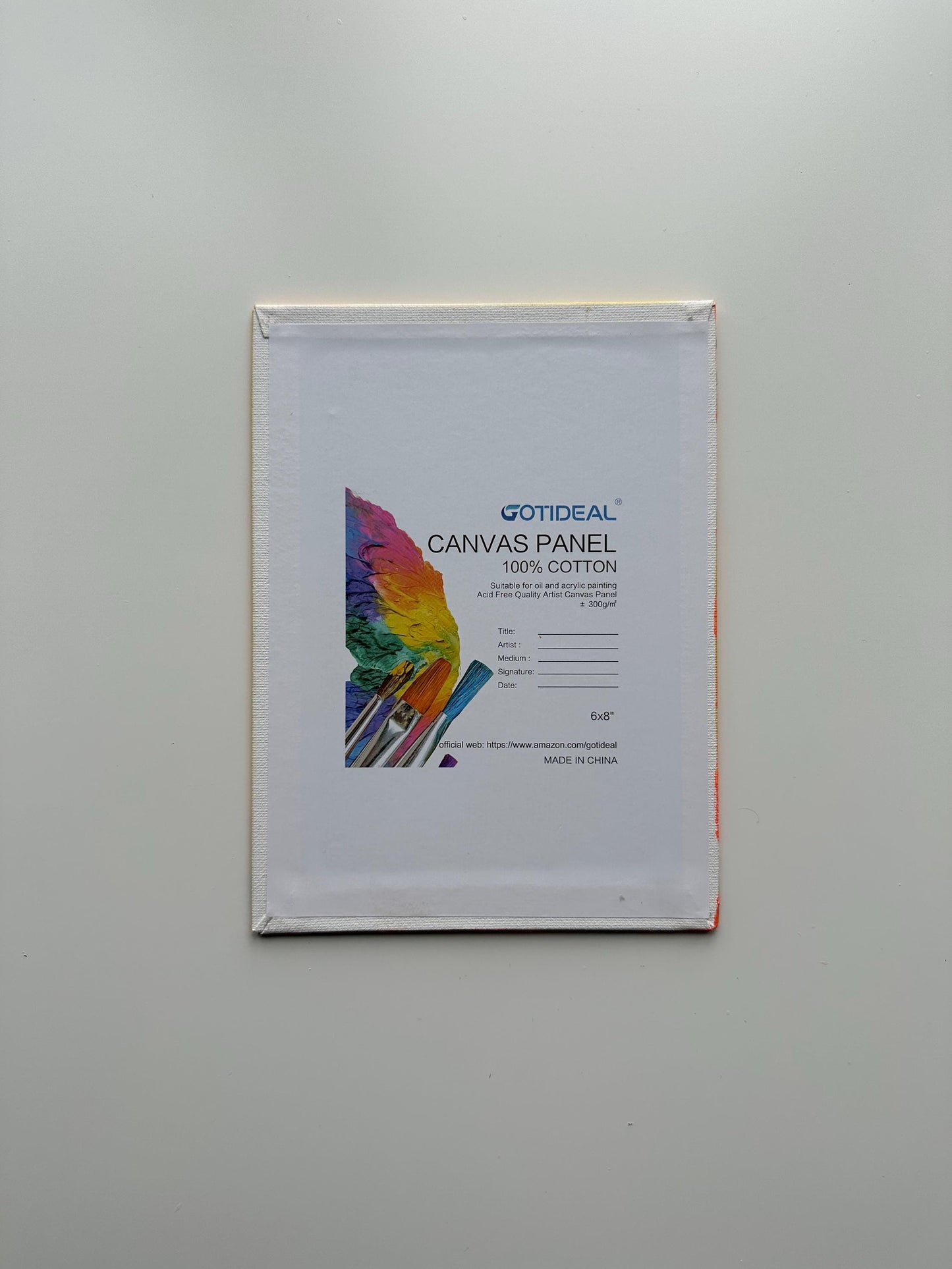 Golden Sunset with Silhouetted Trees – Original Acrylic Painting, 6×8 inch on Canvas Board