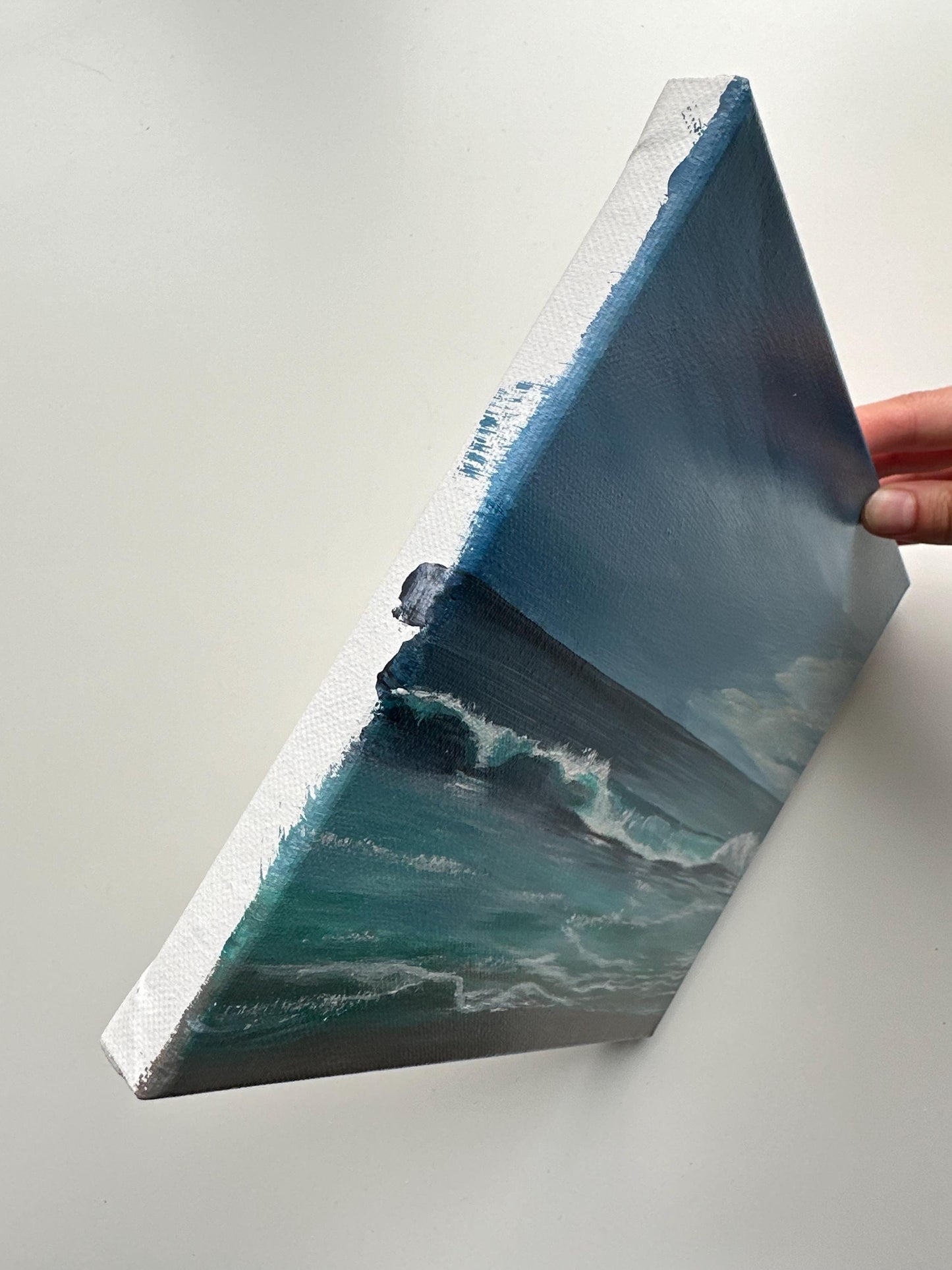 Ocean Breeze – 8x10 Original Acrylic Seascape Painting