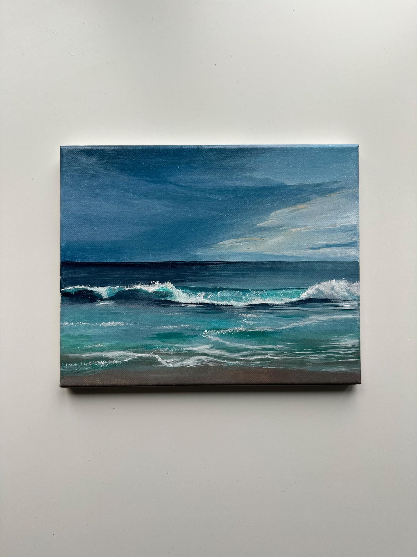 Ocean Breeze – 8x10 Original Acrylic Seascape Painting