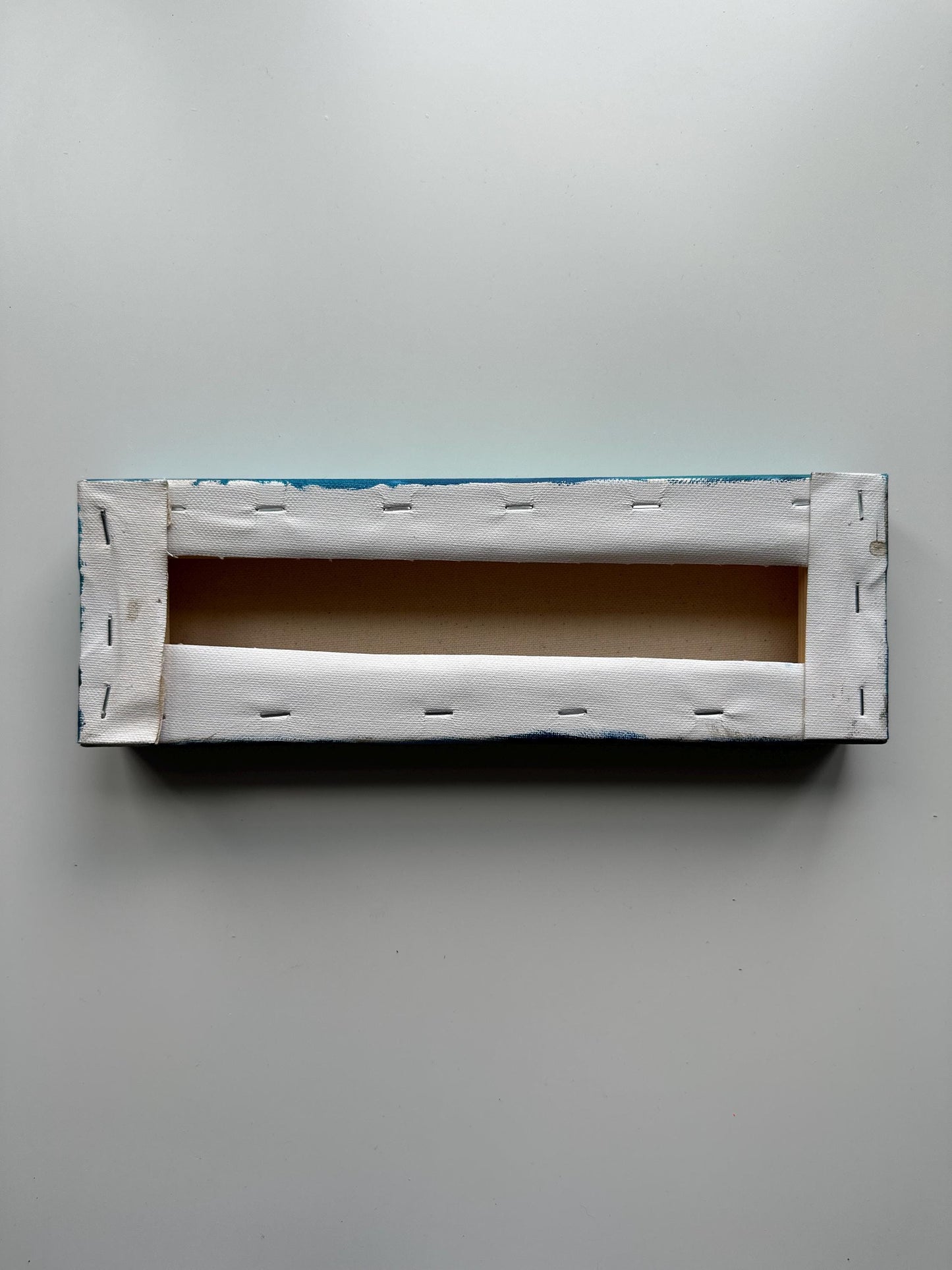 Quiet Currents – Original 4x12 Gallery Wrapped Acrylic Ocean Painting