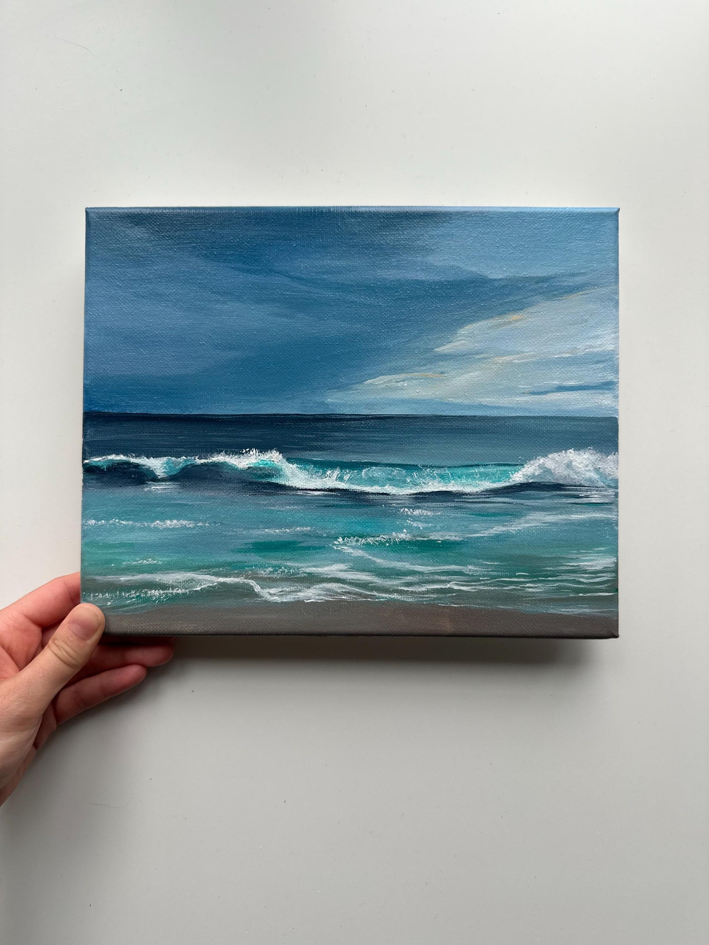 Ocean Breeze – 8x10 Original Acrylic Seascape Painting