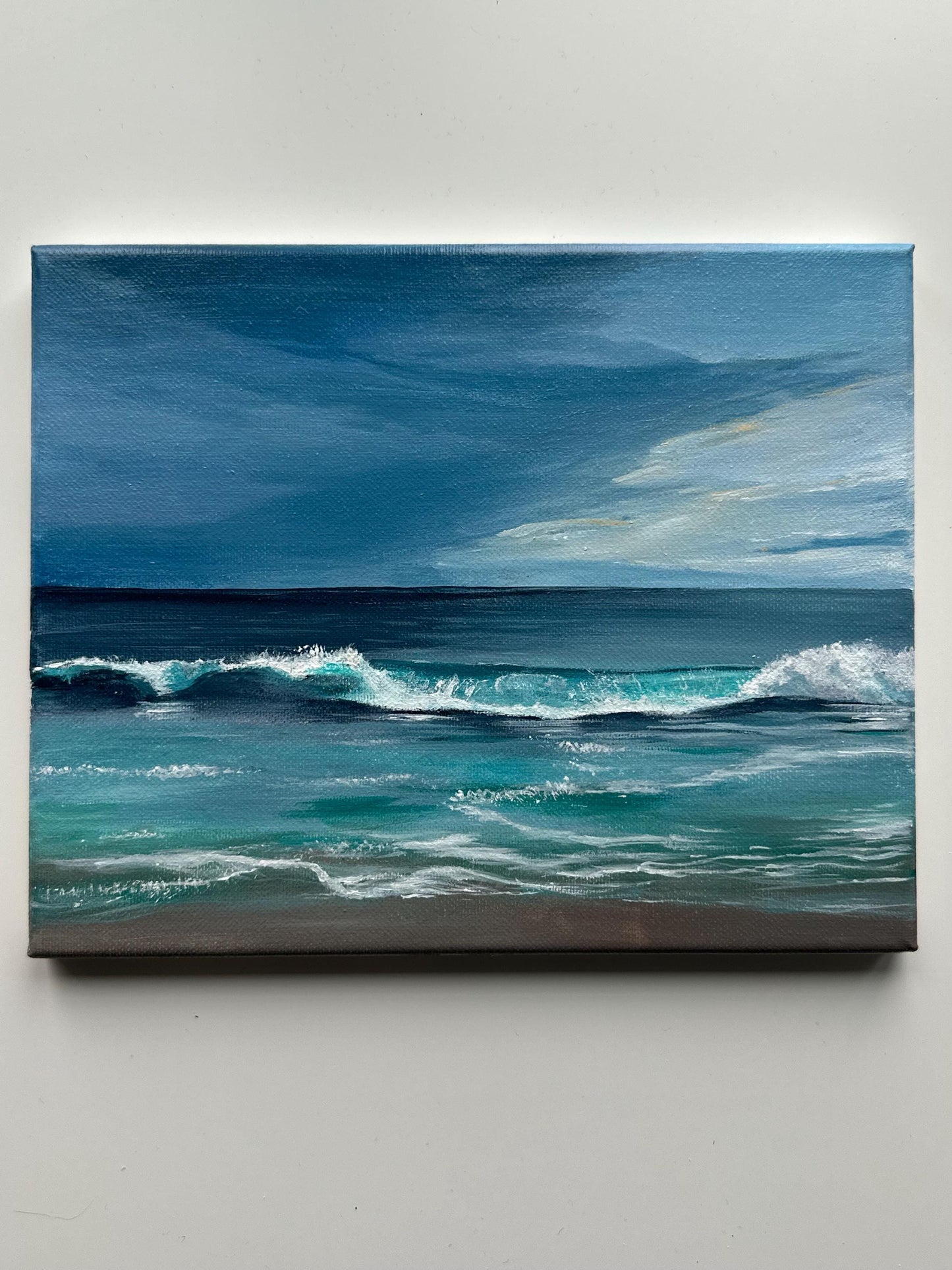 Ocean Breeze – 8x10 Original Acrylic Seascape Painting
