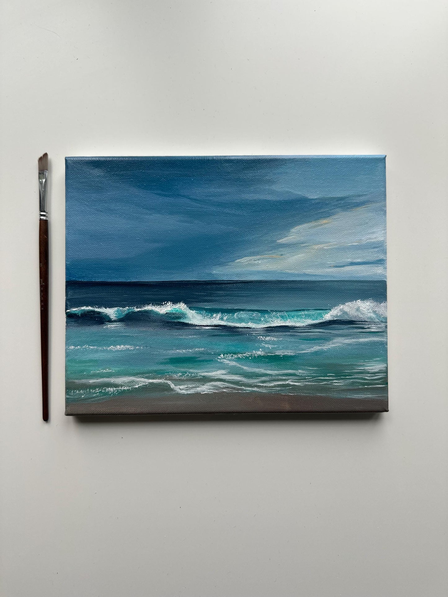 Ocean Breeze – 8x10 Original Acrylic Seascape Painting