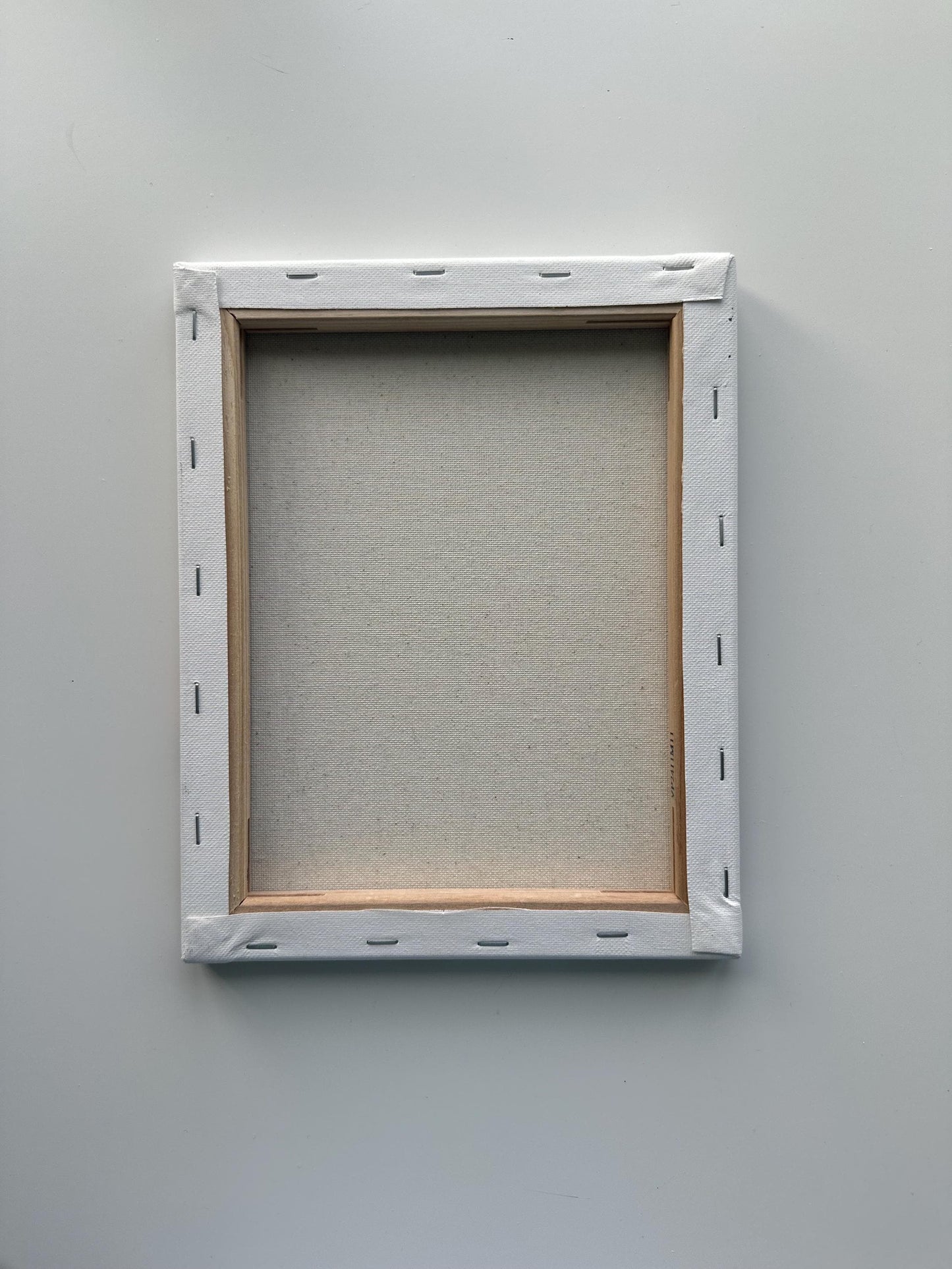 Dark Red Sunset Tree Painting, Minimal Night Landscape Art, Original Acrylic Painting, 8x10