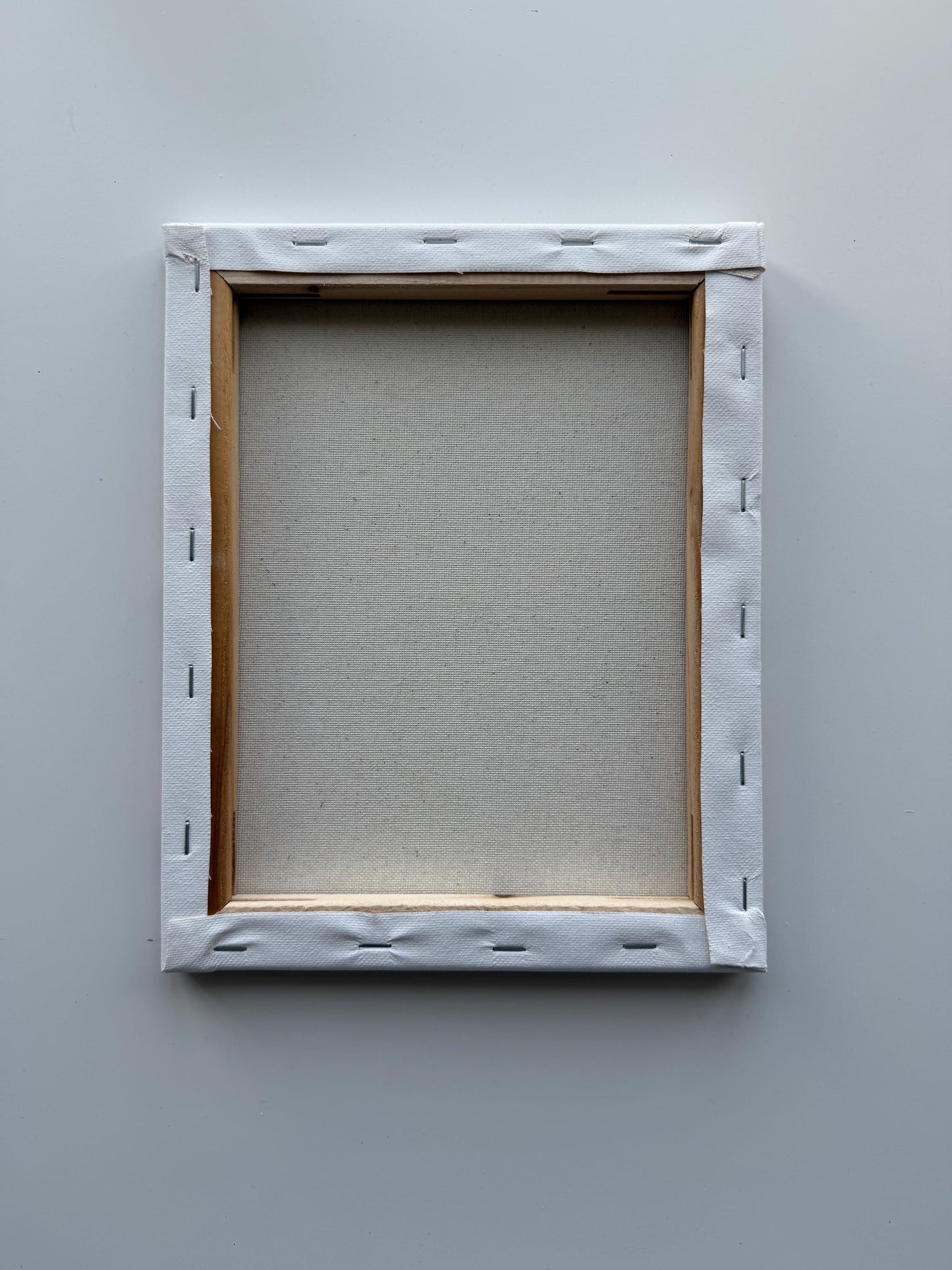 Original Acrylic Sunset Lake Painting | Crimson Sky, Mountain Silhouettes, Reflective Water 8x10