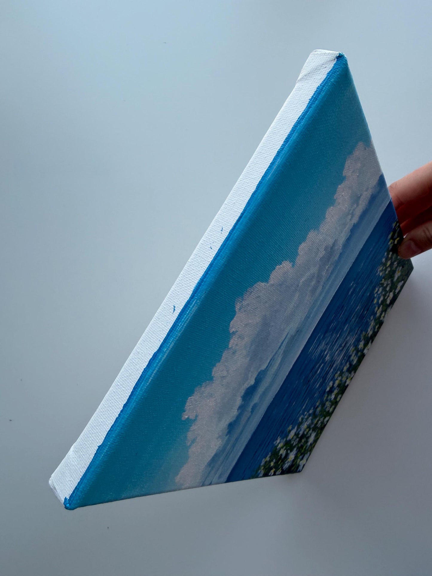 Blue Blossom Coast | Original Ocean Painting 8x10