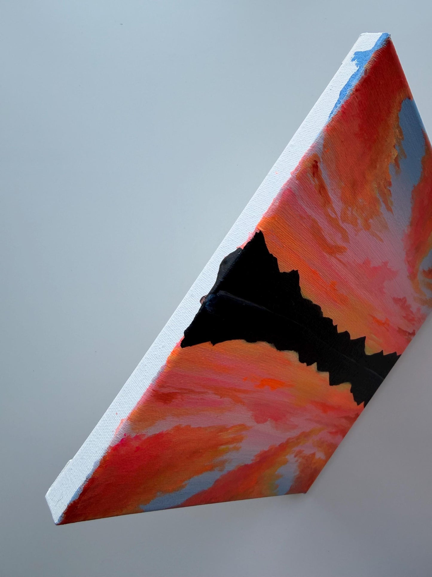 Afterglow Horizon | Original Mountain Sunset Painting 10x10