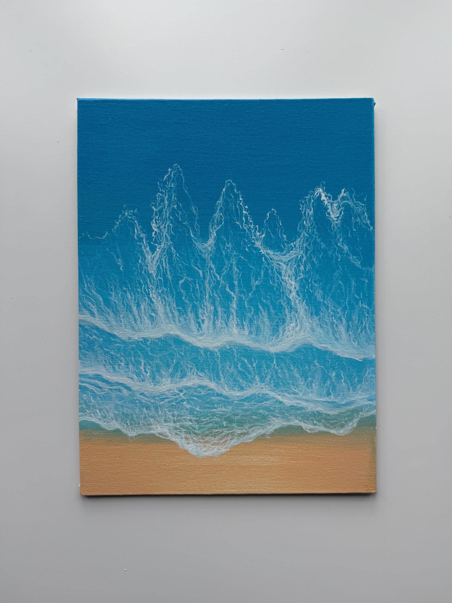 Sea Lace | Original Ocean Wave Painting 9x12