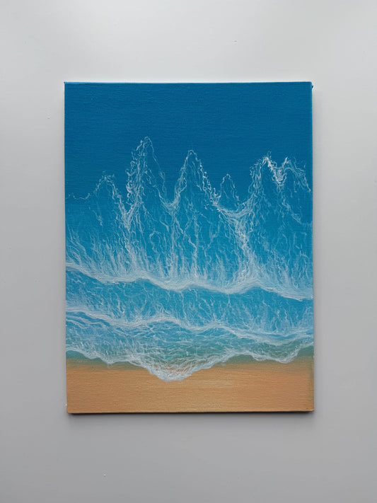 Sea Lace | Original Ocean Wave Painting 9x12