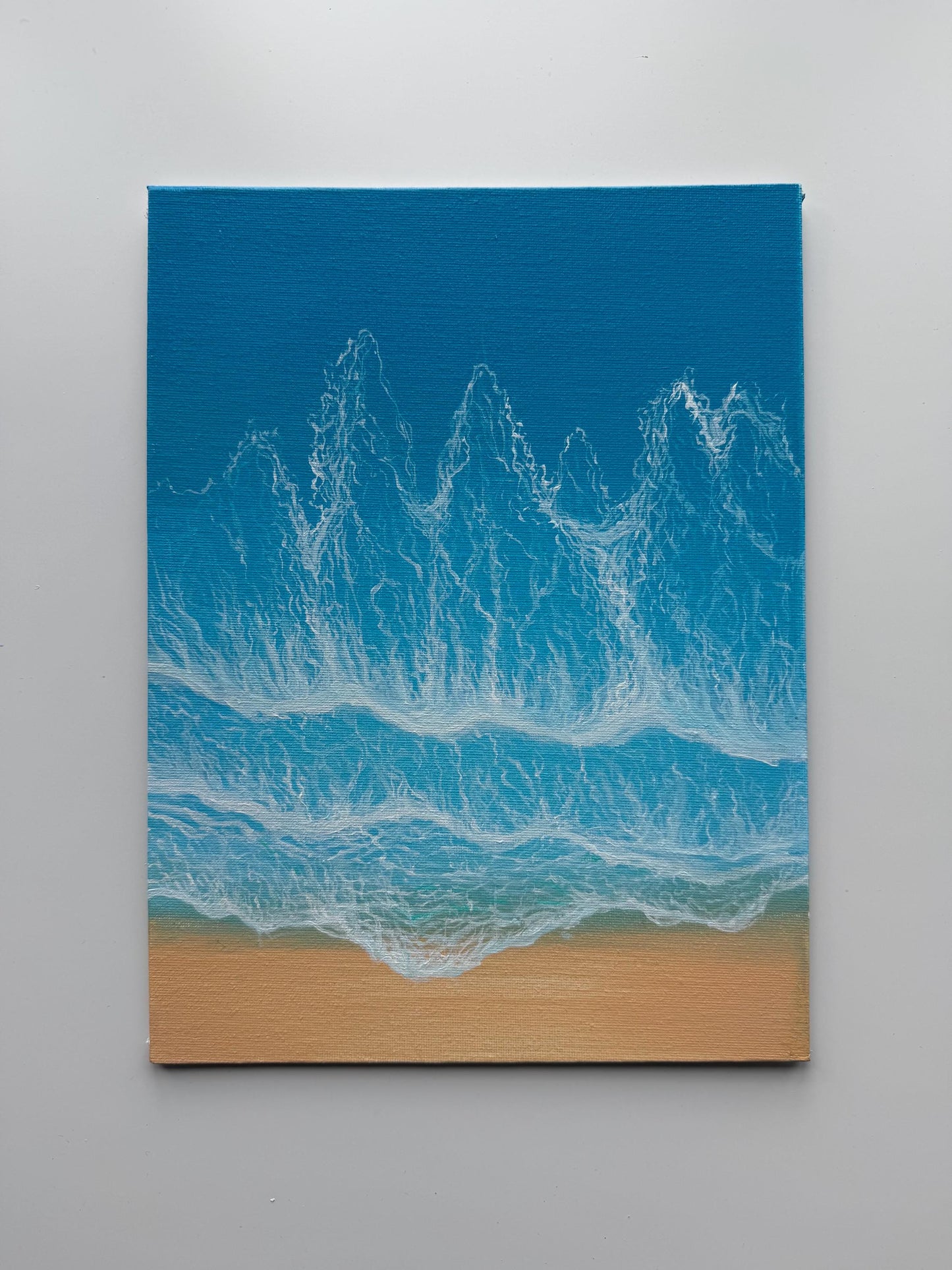 Sea Lace | Original Ocean Wave Painting 9x12