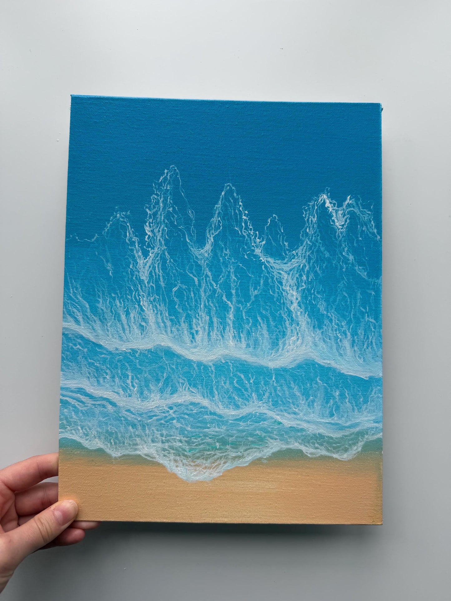 Sea Lace | Original Ocean Wave Painting 9x12