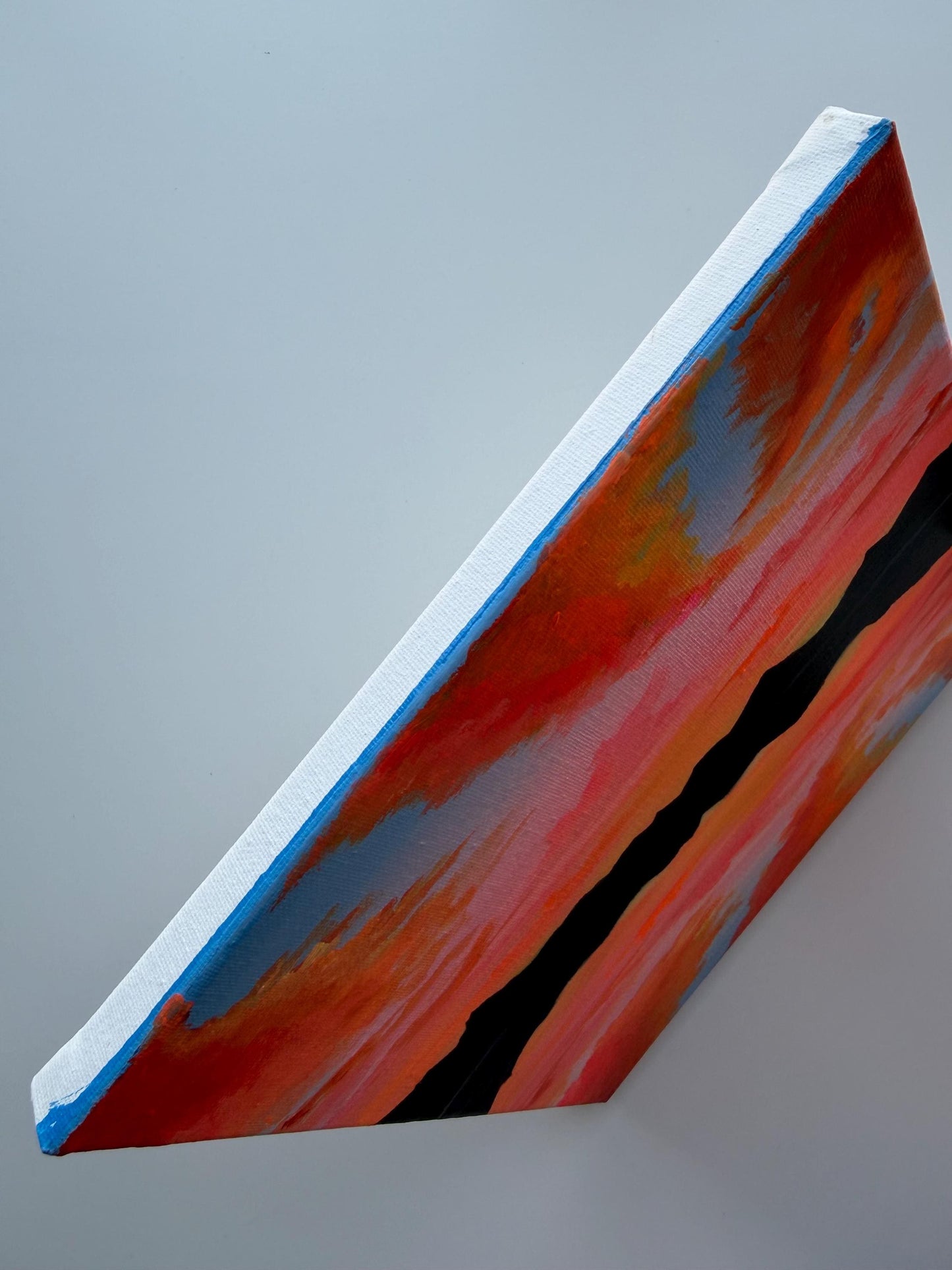 Afterglow Horizon | Original Mountain Sunset Painting 10x10