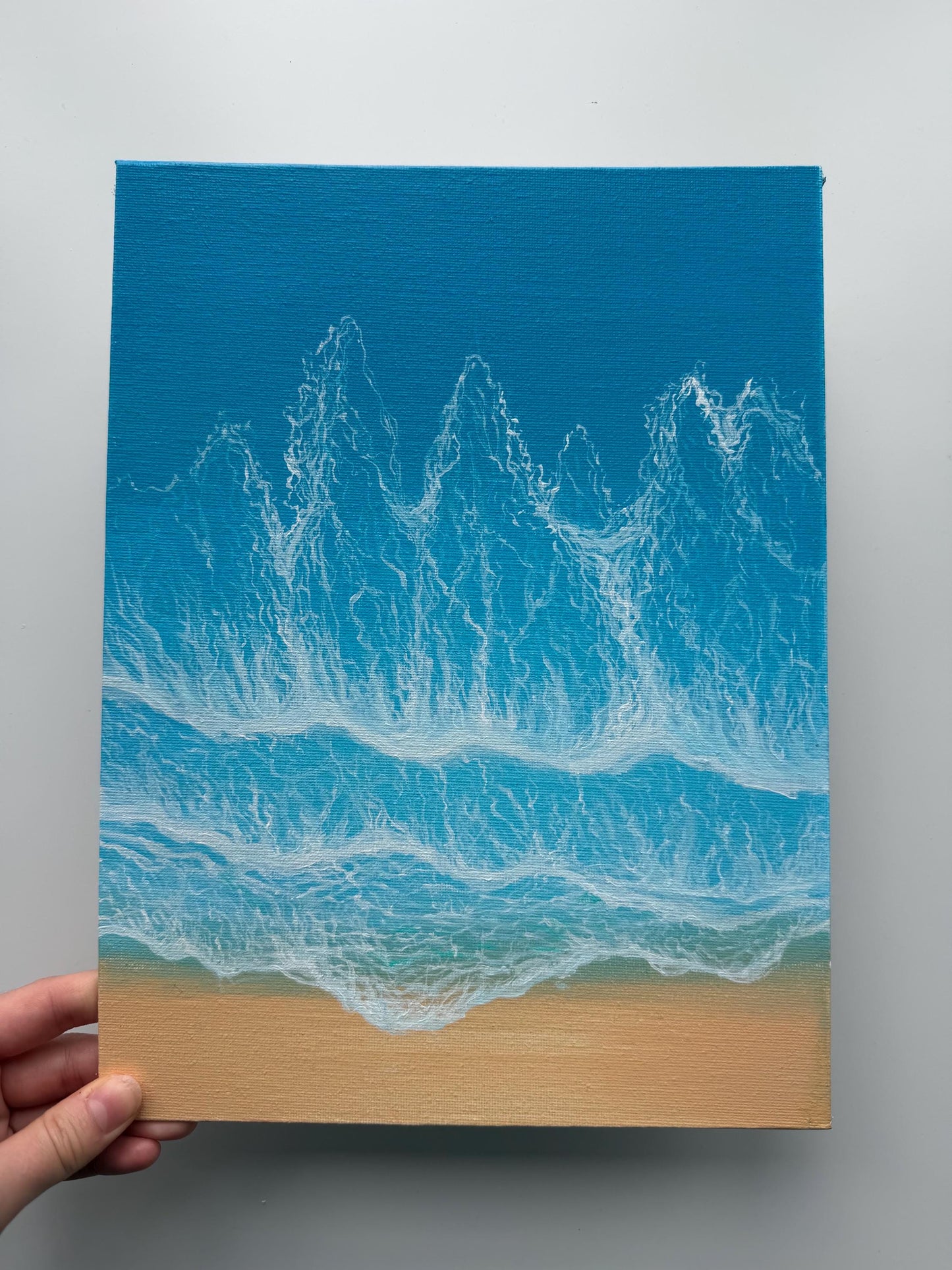 Sea Lace | Original Ocean Wave Painting 9x12